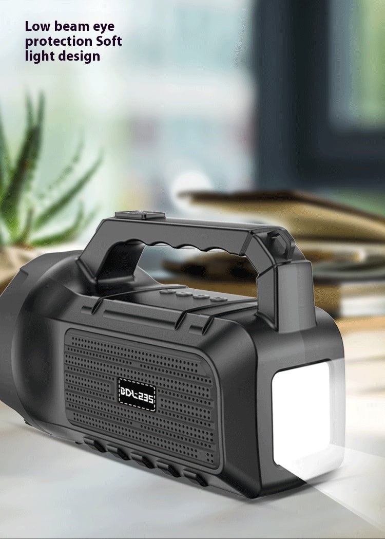 Outdoor Speaker Bluetooth Speaker Wireless Card Slot Solar Creative Multifunctional Flashlight Portable Speaker