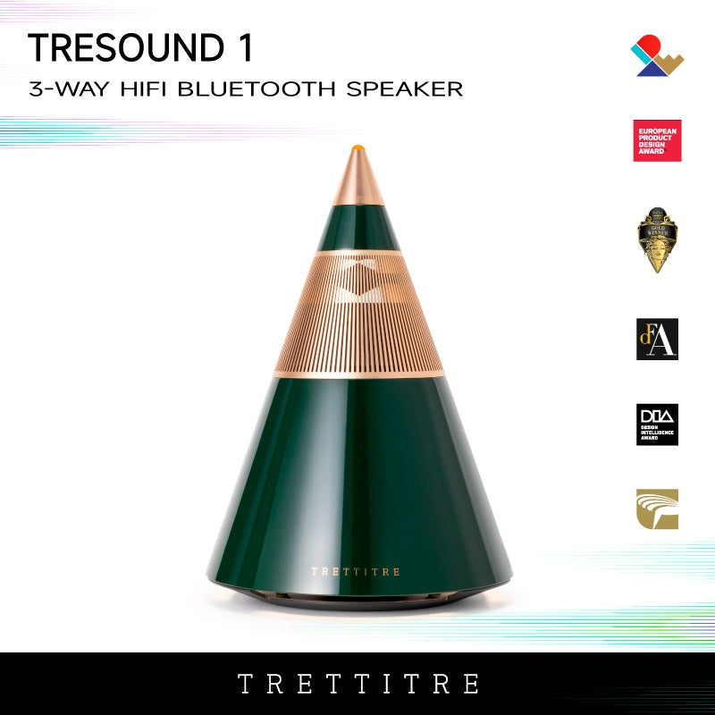 Pure Acoustics TRETTITRE Audiophile HiFi Bluetooth Speaker Multi-Functional TTT Wooden Big Mountain Peak Custom Speaker