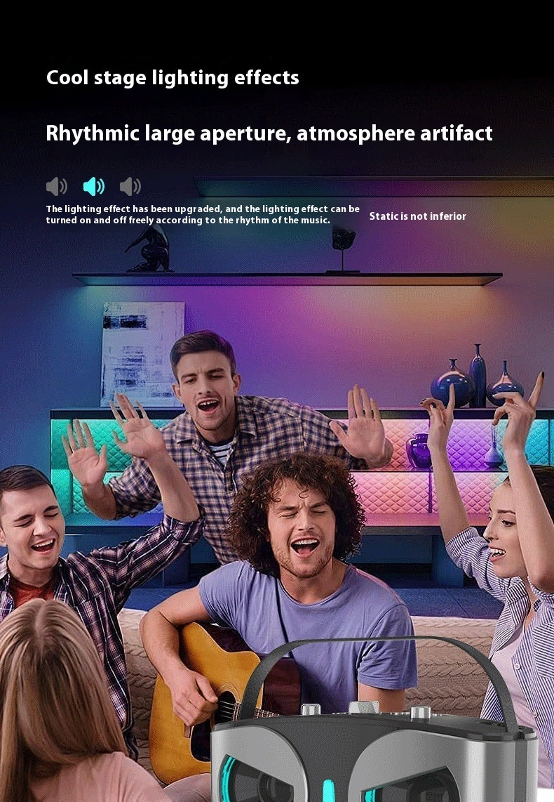 SD306 Bluetooth Speaker with Microphone A922 Home Outdoor Portable KTV Wireless Karaoke Speaker Set